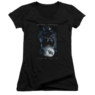 Batman v Superman Signal - Juniors V-Neck T-Shirt Juniors V-Neck T-Shirt Batman