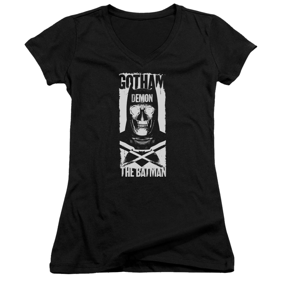 Batman v Superman Demon Bat - Juniors V-Neck T-Shirt Juniors V-Neck T-Shirt Batman