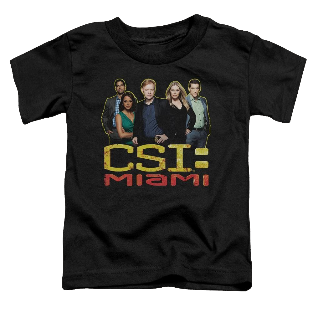 Csi Miami The Cast In Black - Toddler T-Shirt Toddler T-Shirt CSI