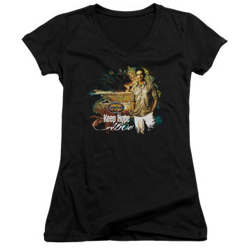 Survivor Keep Hope Alive - Juniors V-Neck T-Shirt Juniors V-Neck T-Shirt Survivor