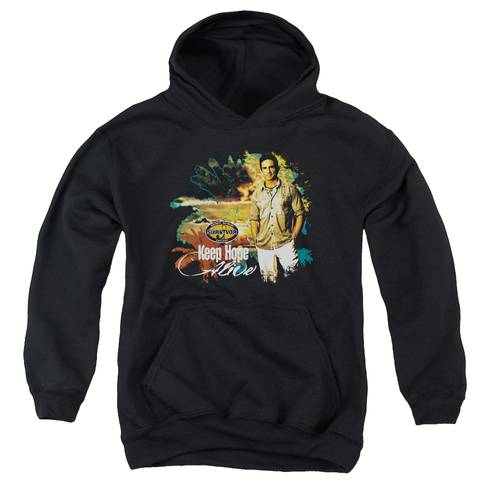 Survivor Keep Hope Alive - Youth Hoodie Youth Hoodie (Ages 8-12) Survivor