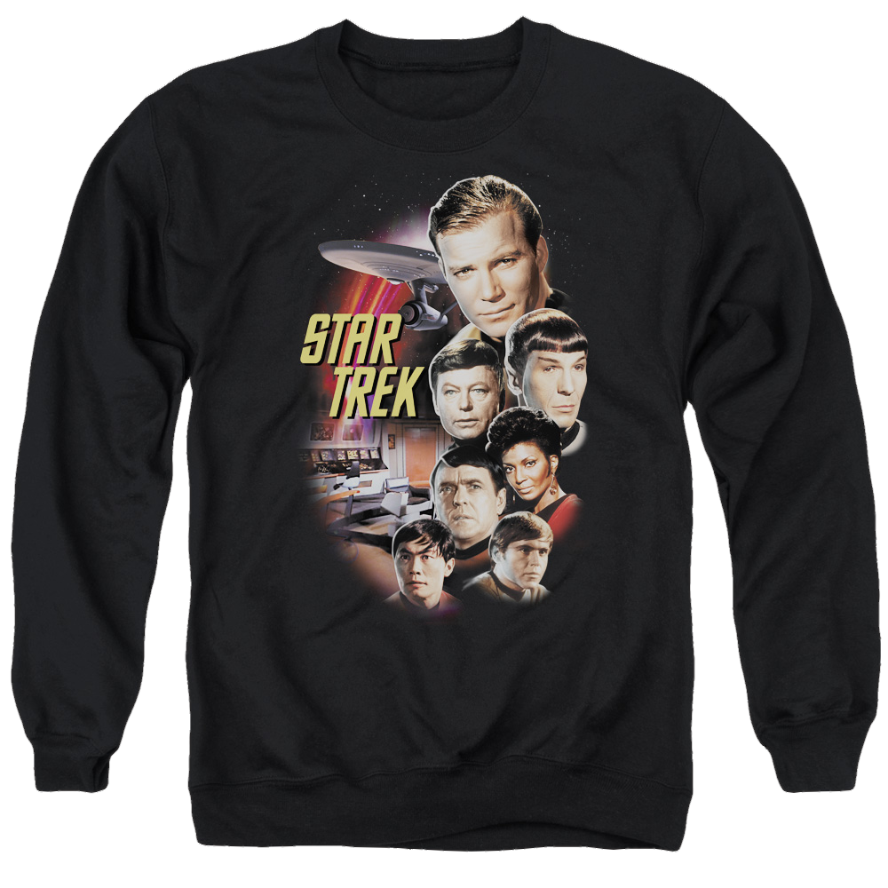 Star Trek The Classic Crew Men's Crewneck Sweatshirt Men's Crewneck Sweatshirt Star Trek