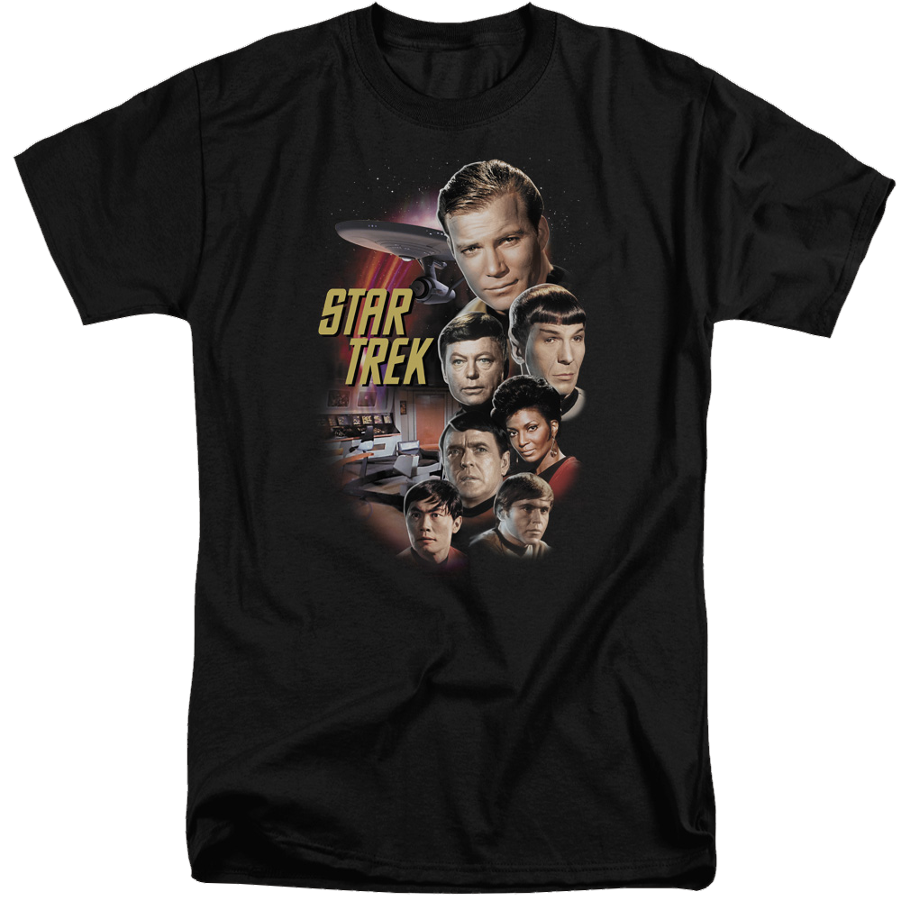 Star Trek The Classic Crew Men's Tall Fit T-Shirt Men's Tall Fit T-Shirt Star Trek