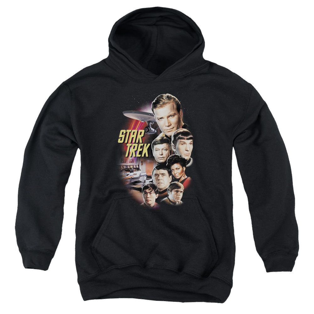 Star Trek The Original Series The Classic Crew - Youth Hoodie Youth Hoodie (Ages 8-12) Star Trek