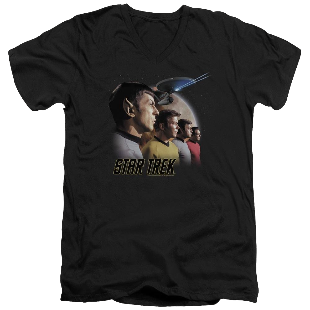 Star Trek Forward To Adventure Men's V-Neck T-Shirt Men's V-Neck T-Shirt Star Trek