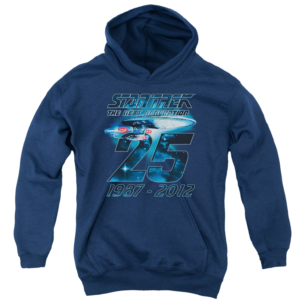 Star Trek The Next Generation Enterprise 25 - Youth Hoodie Youth Hoodie (Ages 8-12) Star Trek