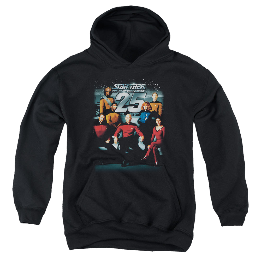 Star Trek The Next Generation 25Th Anniversary Crew - Youth Hoodie Youth Hoodie (Ages 8-12) Star Trek