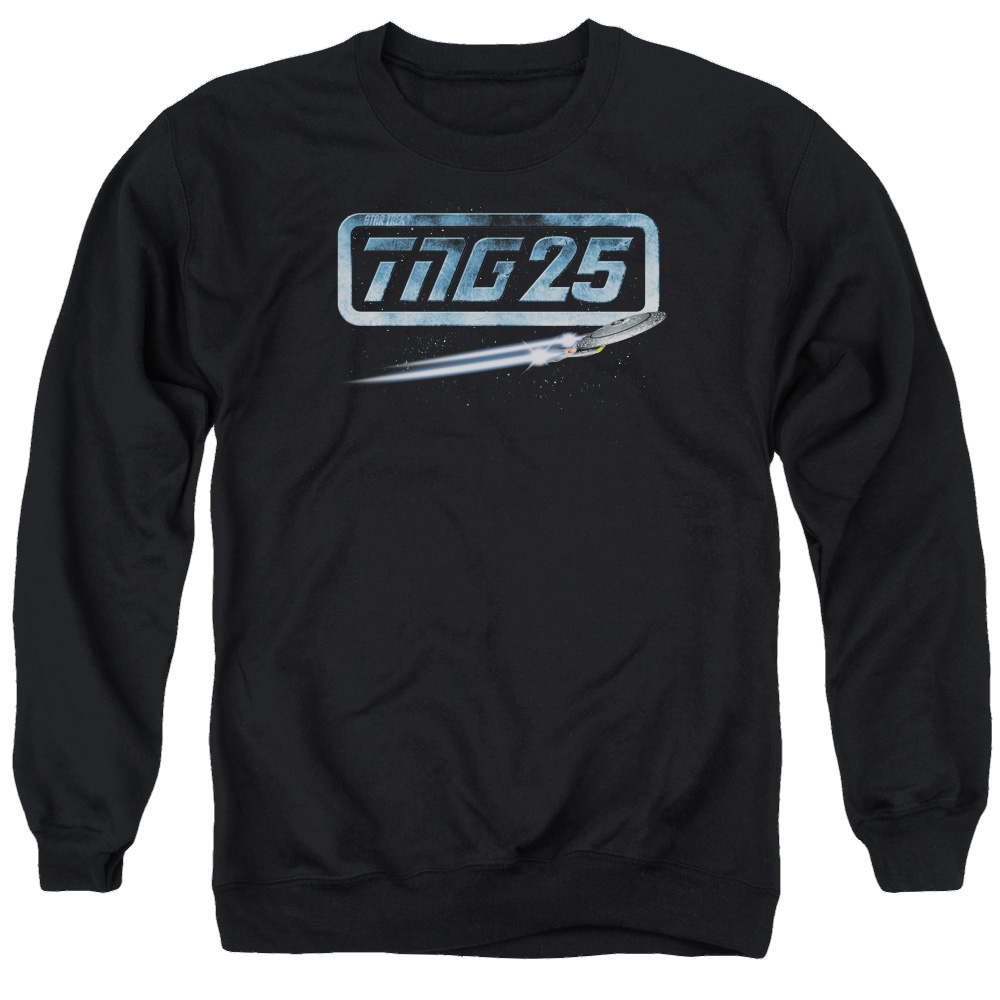 Star Trek The Next Generation Tng 25 Enterprise - Men's Crewneck Sweatshirt Men's Crewneck Sweatshirt Star Trek