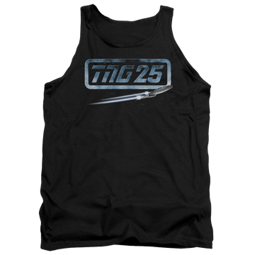 Black men's tank with Star Trek The Next Generation Tng 25 Enterprise graphic