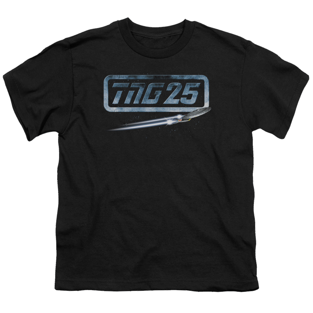 Star Trek The Next Generation Tng 25 Enterprise - Youth T-Shirt Youth T-Shirt (Ages 8-12) Star Trek