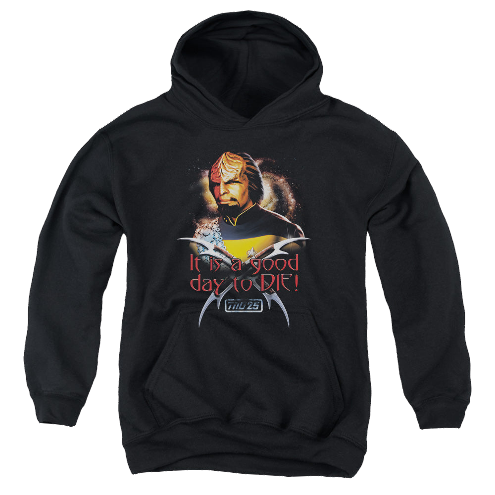 Star Trek The Next Generation Good Day To Die - Youth Hoodie Youth Hoodie (Ages 8-12) Star Trek