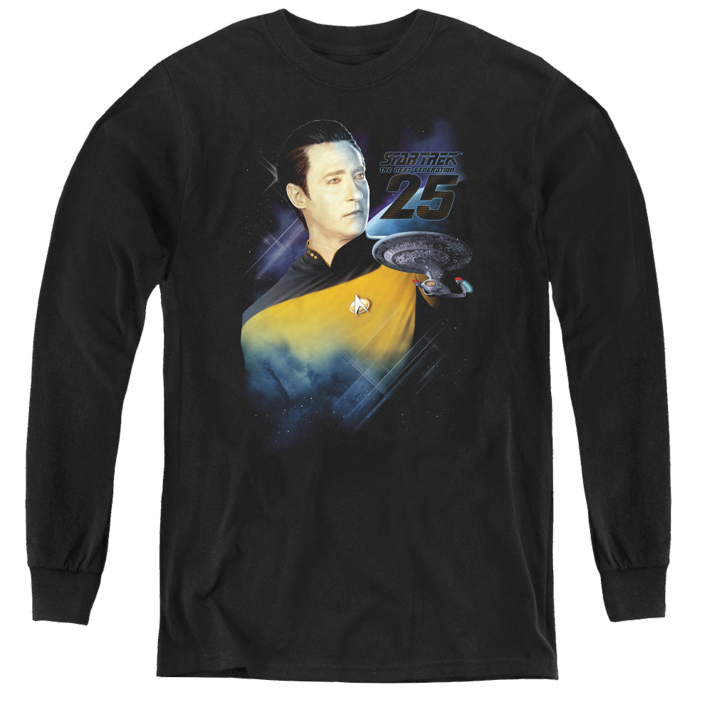 Star Trek The Next Generation Data 25Th - Youth Long Sleeve T-Shirt Youth Long Sleeve T-Shirt Star Trek