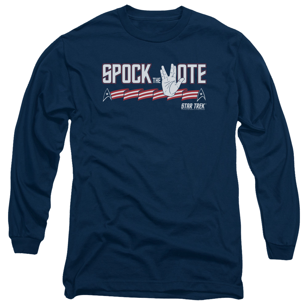 Star Trek Spock The Vote Men's Long Sleeve T-Shirt Men's Long Sleeve T-Shirt Star Trek