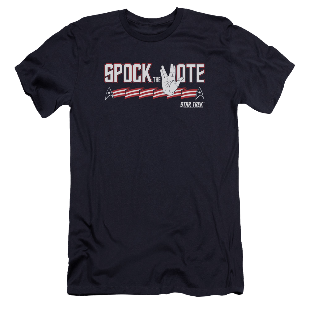 Star Trek Spock The Vote Men's Premium Slim Fit T-Shirt Men's Premium Slim Fit T-Shirt Star Trek