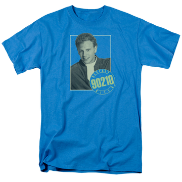 Turquoise men's regular fit t-shirt with Beverly Hills 90210 Steve graphic