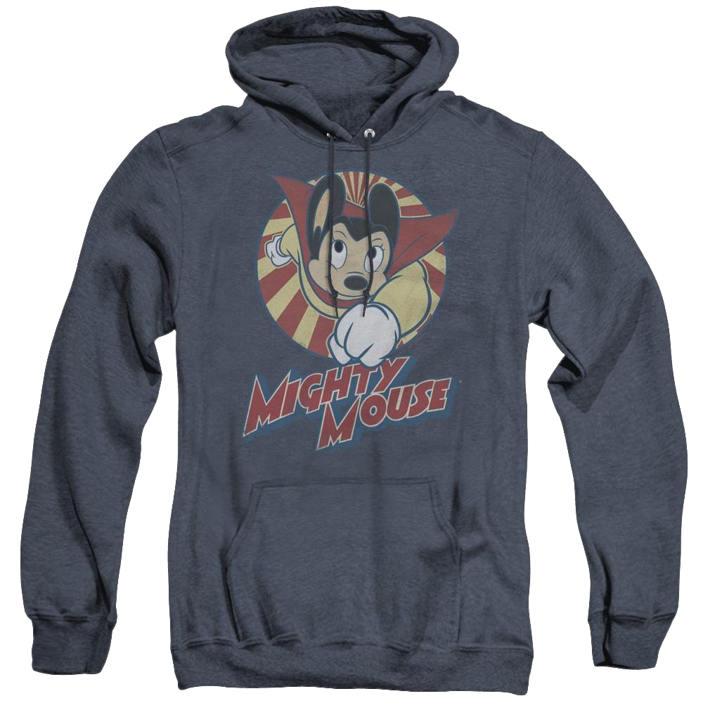 Mighty Mouse The One The Only - Heather Pullover Hoodie Heather Pullover Hoodie Mighty Mouse