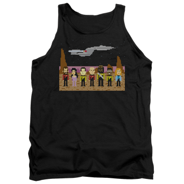 Black men's tank with Star Trek The Next Generation Tng Trexel Creq graphic