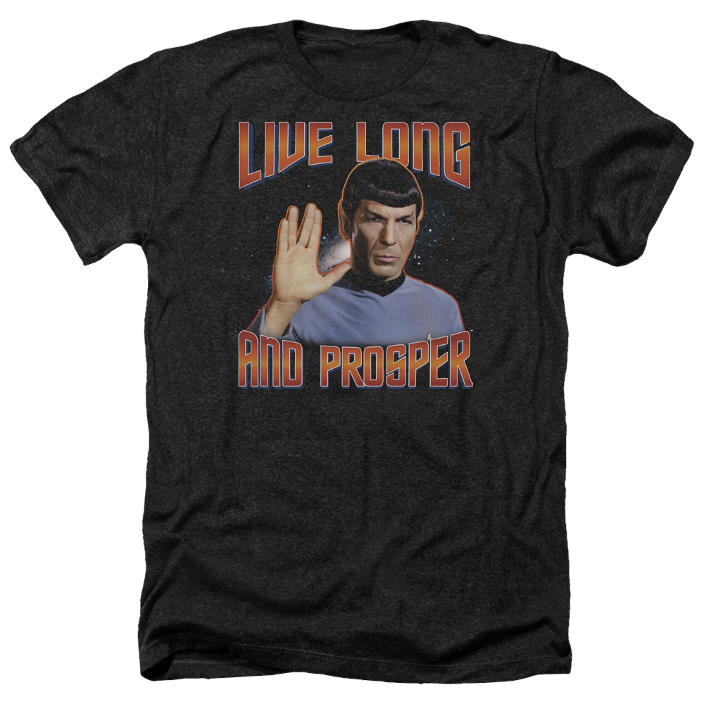Star Trek Live Long And Prosper Men's Heather T-Shirt Men's Heather T-Shirt Star Trek