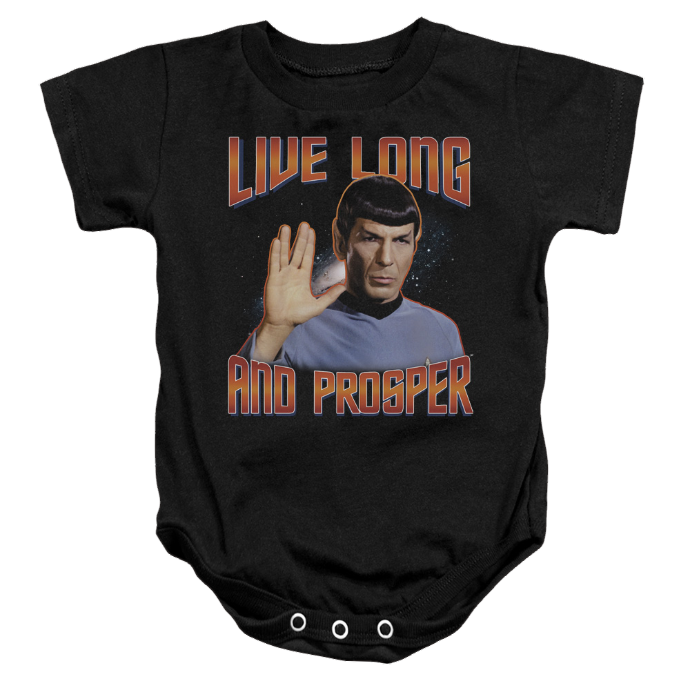 Star Trek Live Long And Prosper Baby Bodysuit Baby Bodysuit Star Trek