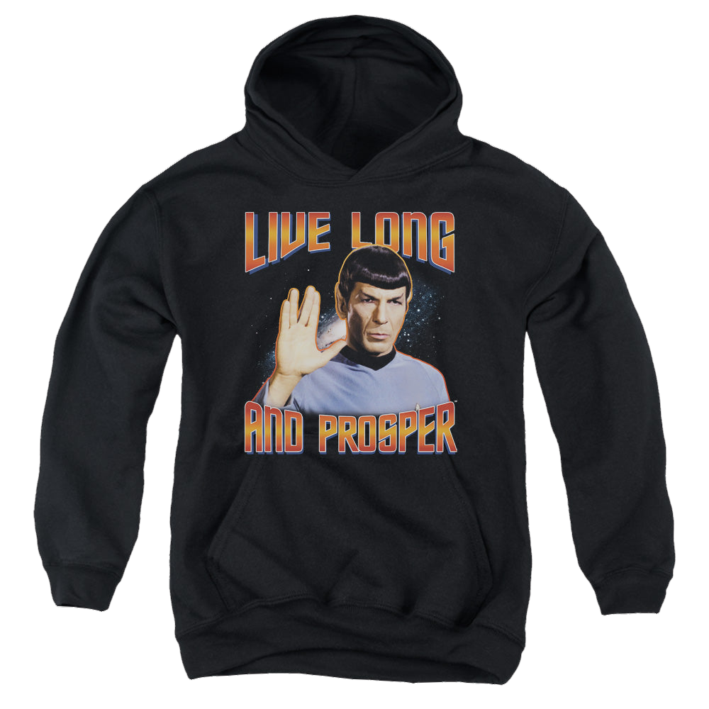 Star Trek The Original Series Live Long And Prosper - Youth Hoodie Youth Hoodie (Ages 8-12) Star Trek