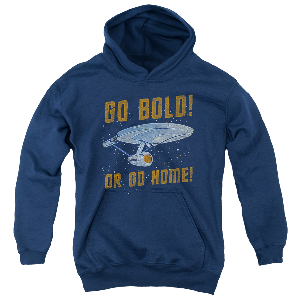 Star Trek The Original Series Go Bold - Youth Hoodie Youth Hoodie (Ages 8-12) Star Trek