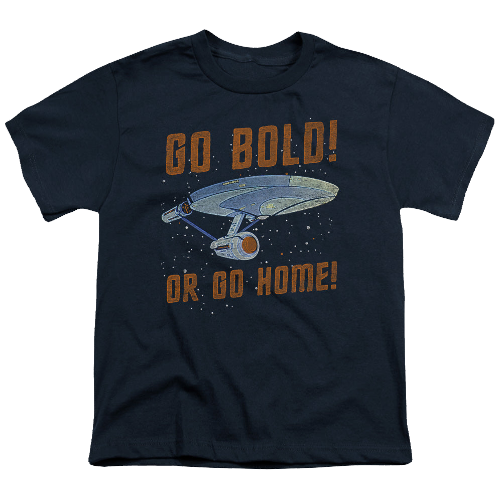 Star Trek The Original Series Go Bold - Youth T-Shirt Youth T-Shirt (Ages 8-12) Star Trek