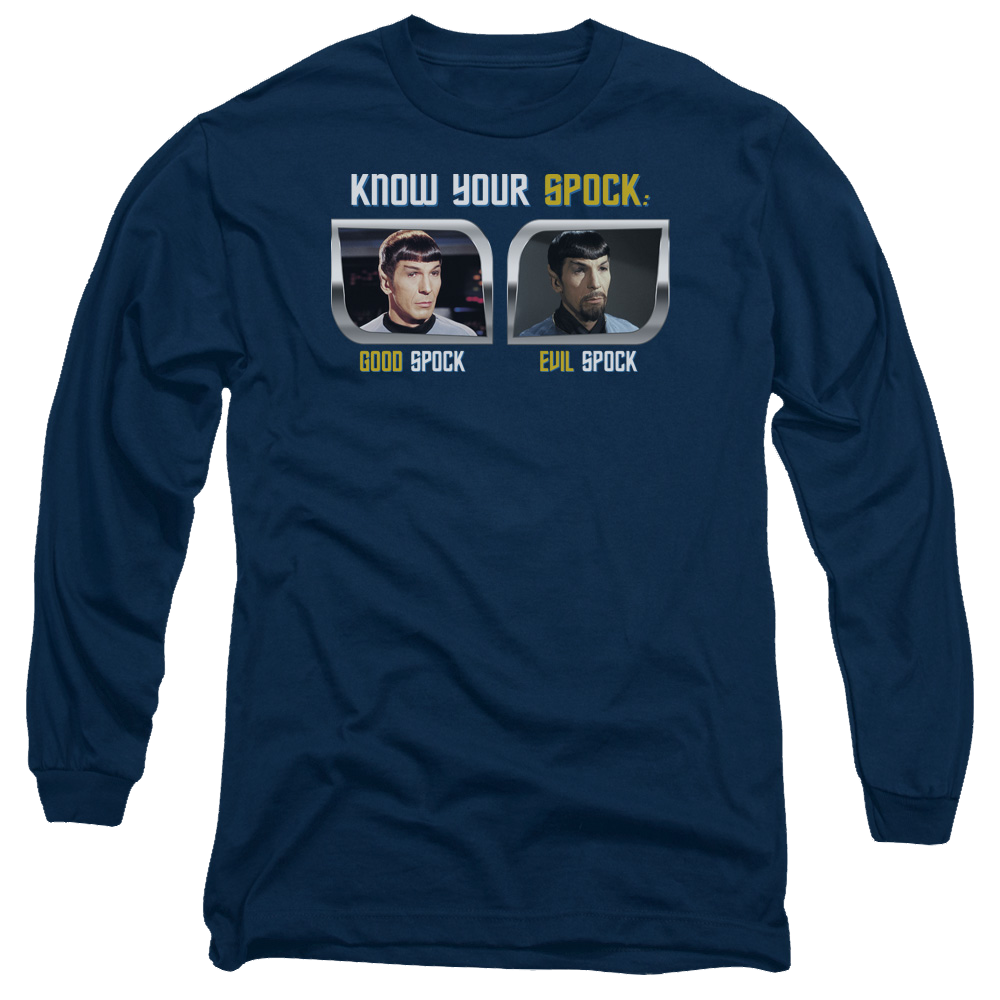 Star Trek Know Your Spock Men's Long Sleeve T-Shirt Men's Long Sleeve T-Shirt Star Trek