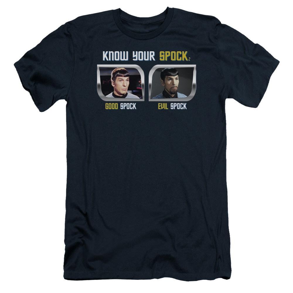 Star Trek Know Your Spock Men's Slim Fit T-Shirt Men's Slim Fit T-Shirt Star Trek