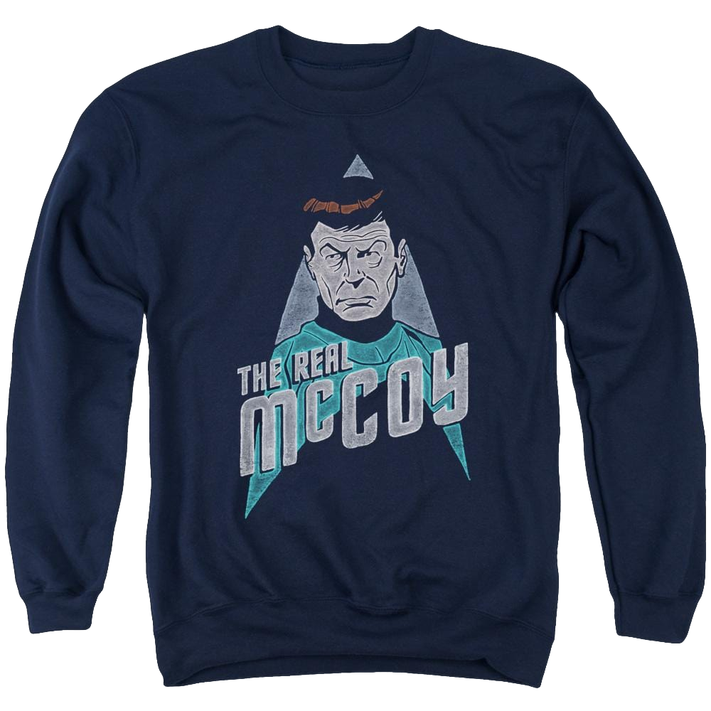 Star Trek The Real Mccoy Men's Crewneck Sweatshirt Men's Crewneck Sweatshirt Star Trek