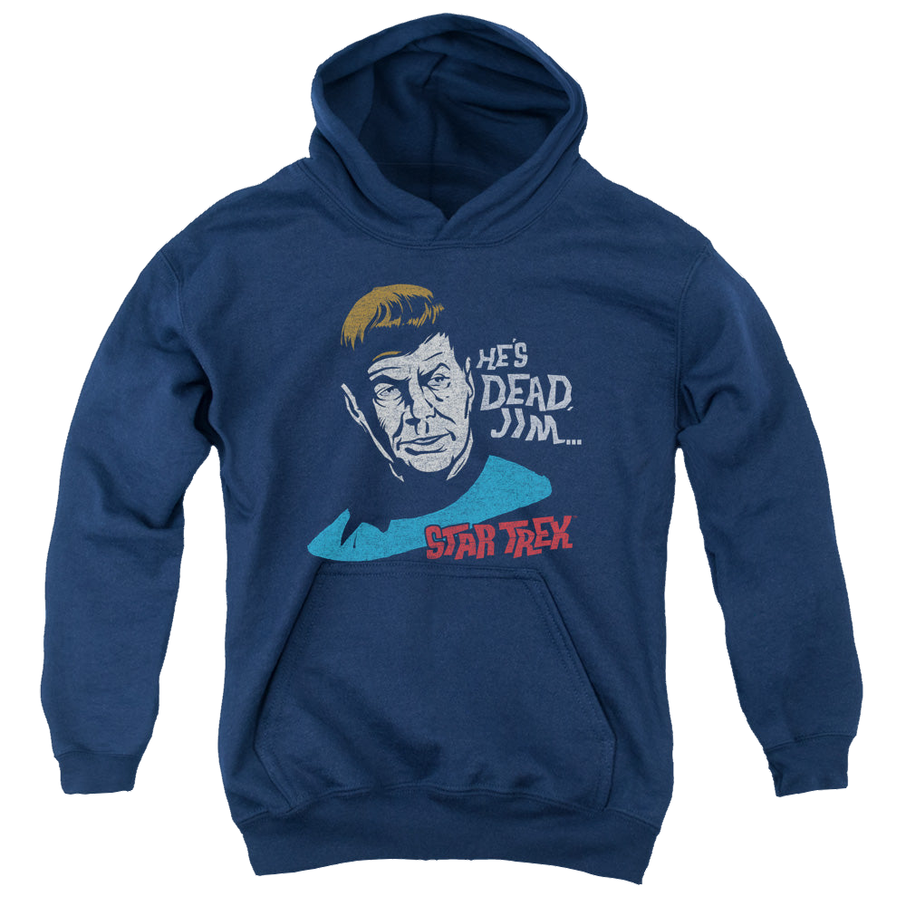 Star Trek The Original Series Hes Dead Jim - Youth Hoodie Youth Hoodie (Ages 8-12) Star Trek