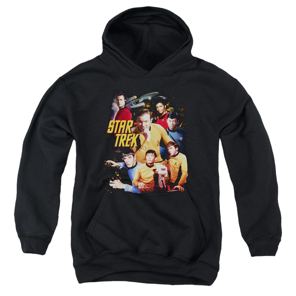 Star Trek The Original Series At The Controls - Youth Hoodie Youth Hoodie (Ages 8-12) Star Trek