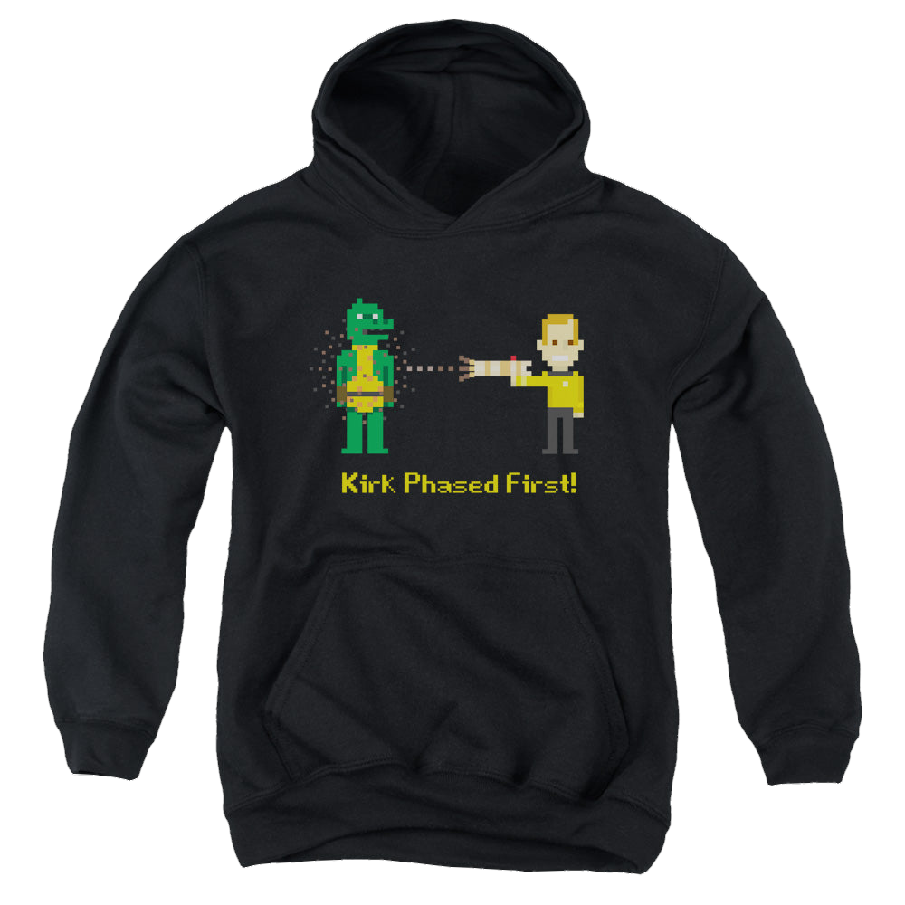 Star Trek The Original Series Kirk Phased First - Youth Hoodie Youth Hoodie (Ages 8-12) Star Trek