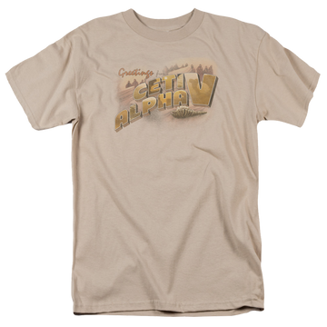 Sand men's regular fit t-shirt with Star Trek Movies Ceti Alpha V graphic