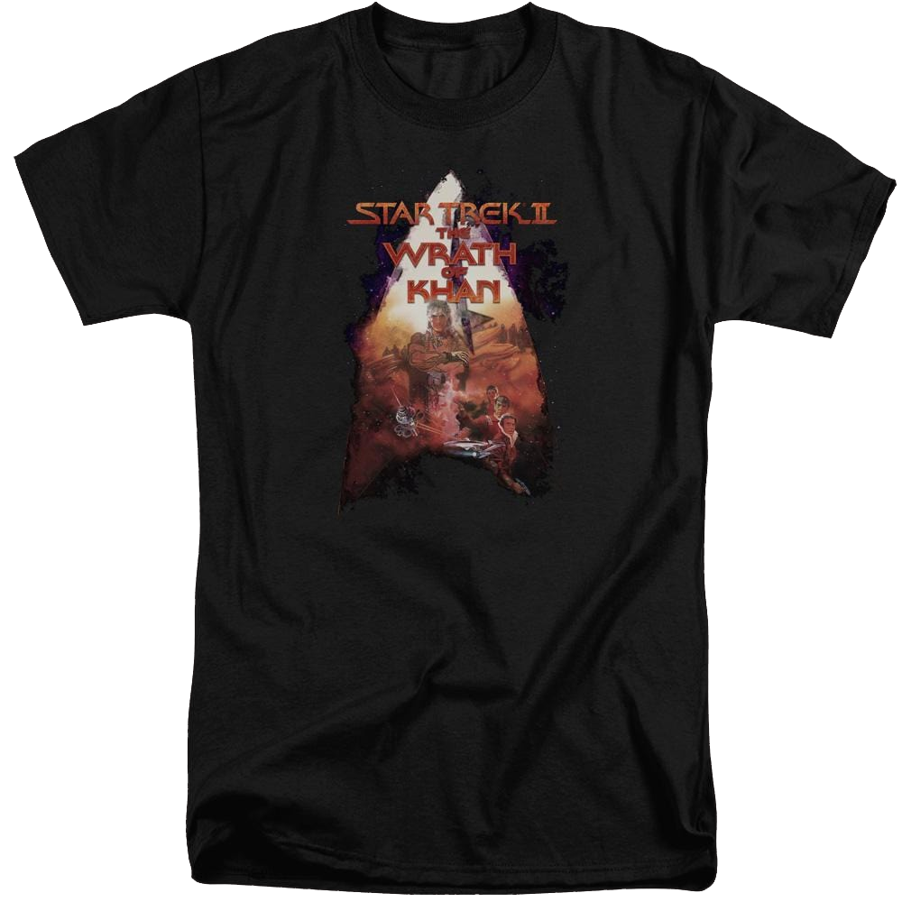Star Trek Twok Poster Men's Tall Fit T-Shirt Men's Tall Fit T-Shirt Star Trek