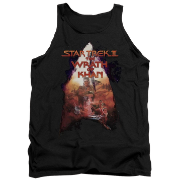 Black men's tank with Star Trek Twok Poster graphic