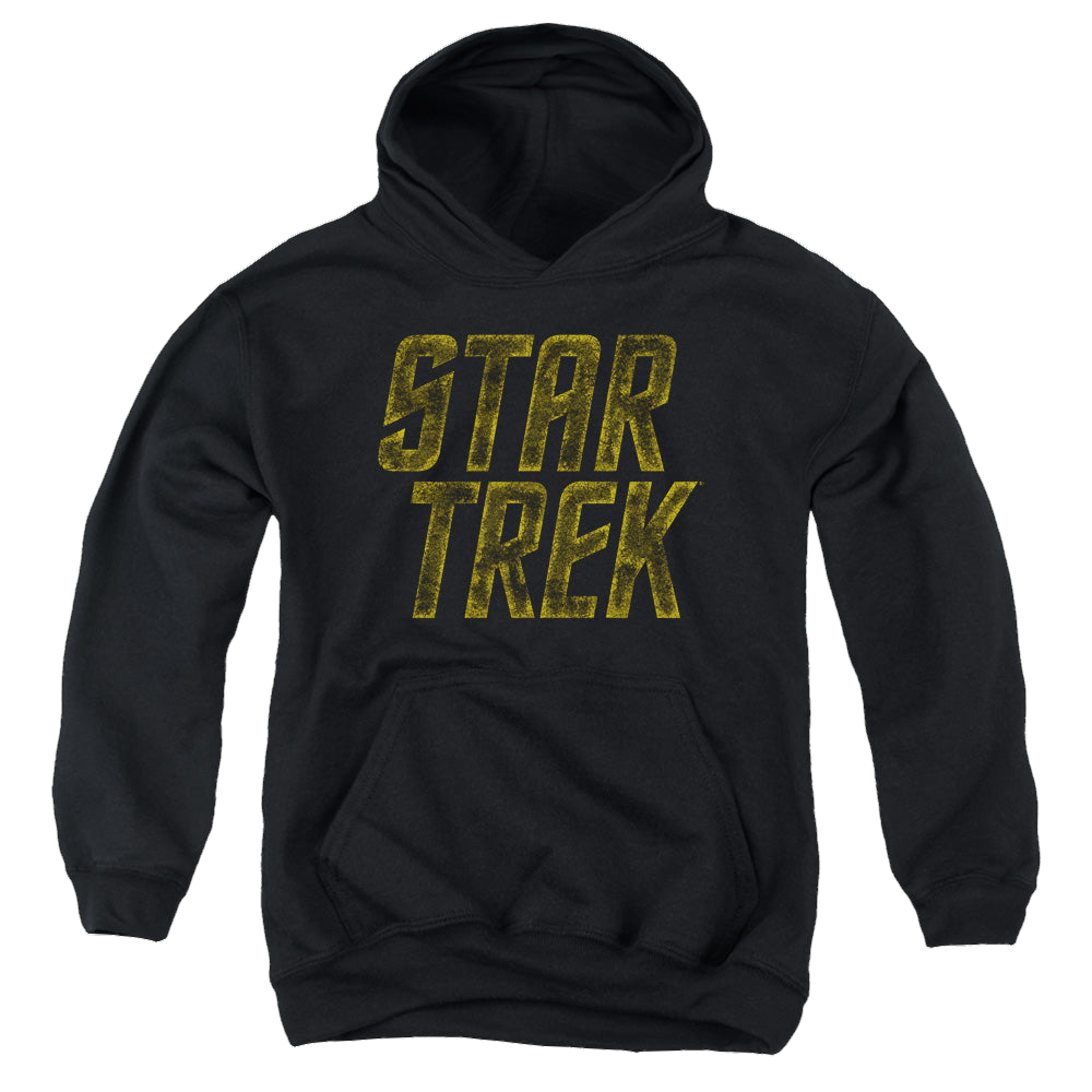 Star Trek The Original Series Distressed Logo - Youth Hoodie Youth Hoodie (Ages 8-12) Star Trek