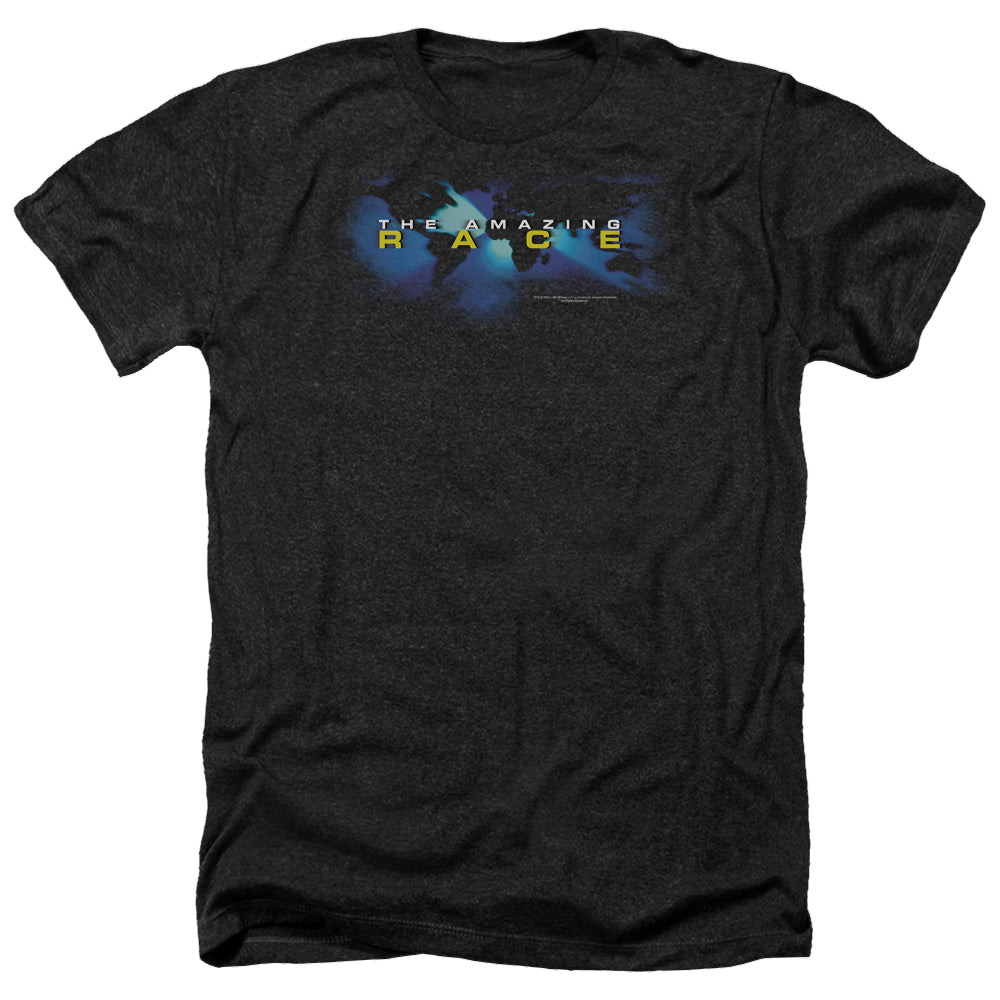 Amazing Race, The Faded Globe - Men's Heather T-Shirt Men's Heather T-Shirt The Amazing Race