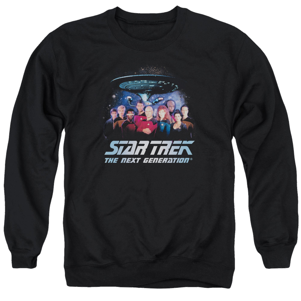 Star Trek Space Group Men's Crewneck Sweatshirt Men's Crewneck Sweatshirt Star Trek