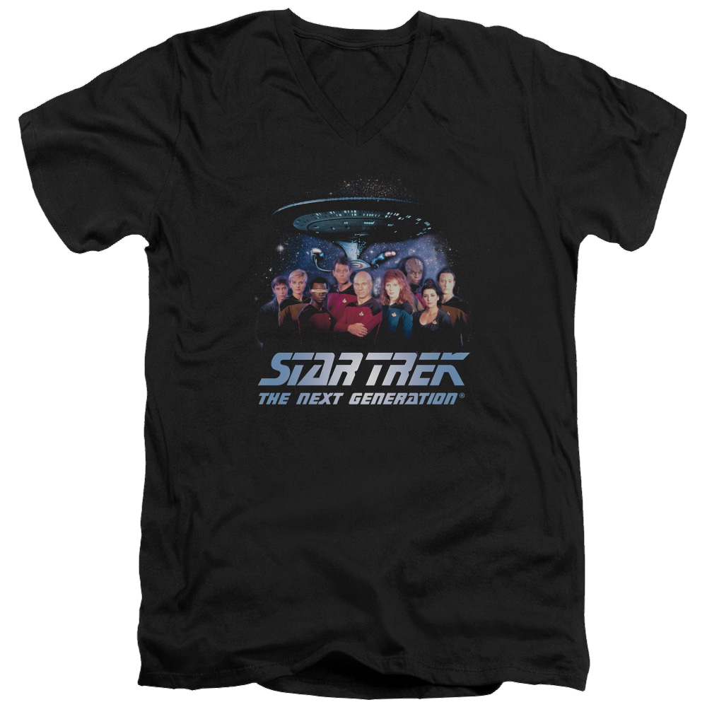 Star Trek Space Group Men's V-Neck T-Shirt Men's V-Neck T-Shirt Star Trek