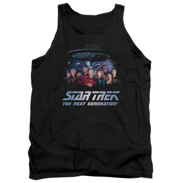 Black men's tank with Star Trek Space Group graphic