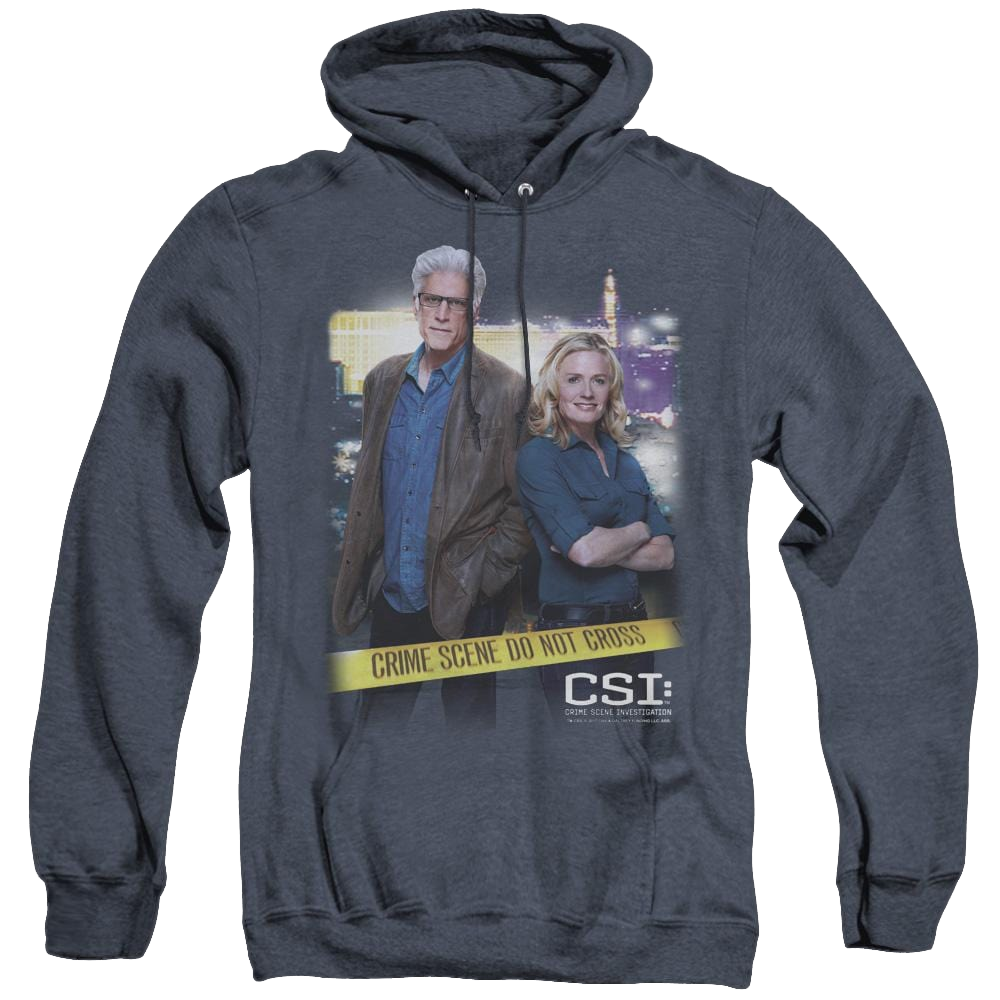 Csi Do Not Cross - Heather Pullover Hoodie Heather Pullover Hoodie CSI