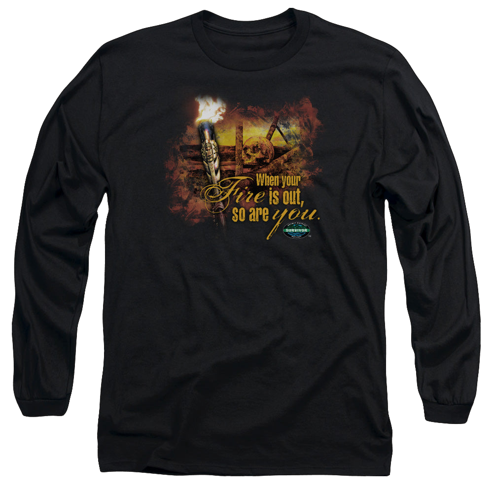 Survivor Fires Out - Men's Long Sleeve T-Shirt Men's Long Sleeve T-Shirt Survivor