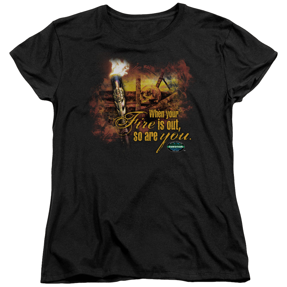 Survivor Fires Out - Women's T-Shirt Women's T-Shirt Survivor