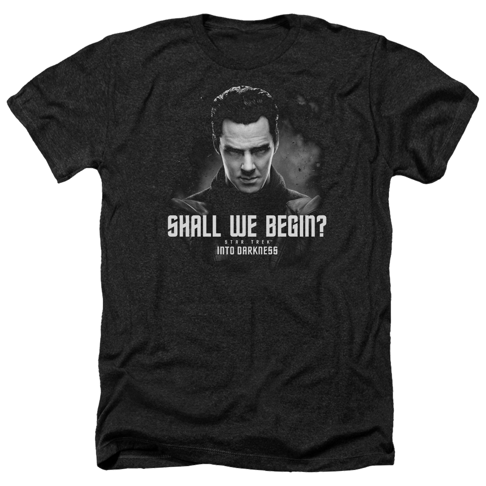 Star Trek Shall We Begin Men's Heather T-Shirt Men's Heather T-Shirt Star Trek