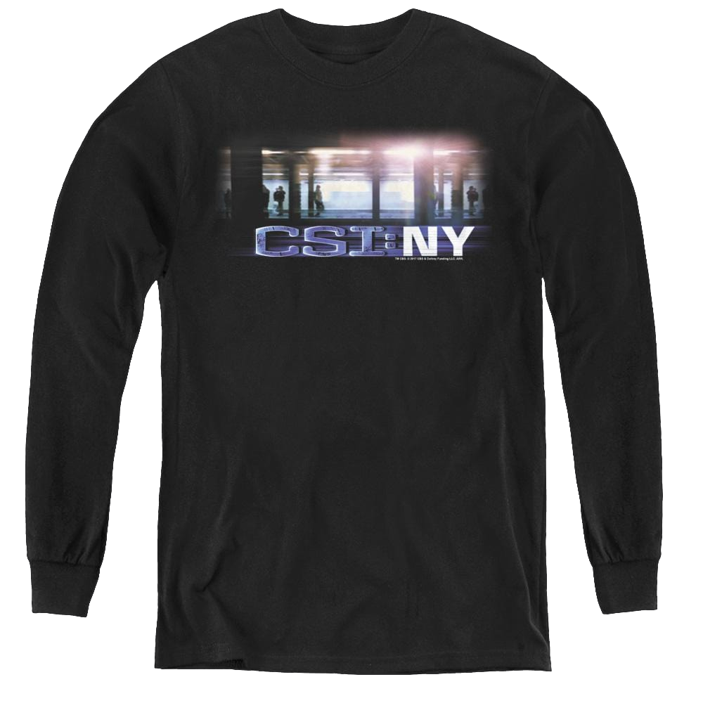 Csi New York New York Subway - Youth Long Sleeve T-Shirt Youth Long Sleeve T-Shirt CSI