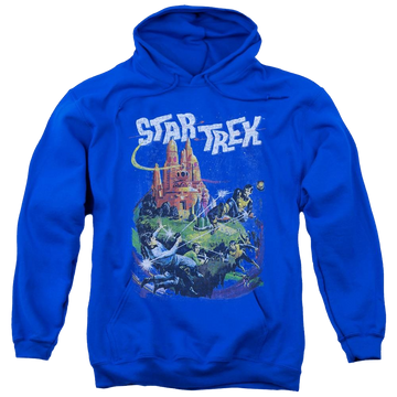 Royal pullover hoodie with Star Trek Vulcan Battle graphic