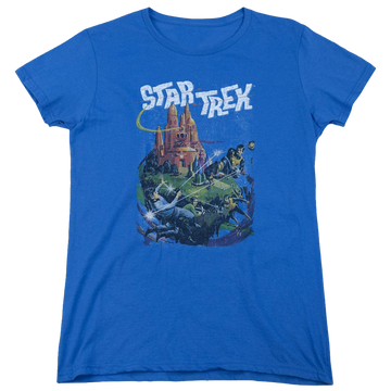 Royal women's t-shirt with Star Trek Vulcan Battle graphic