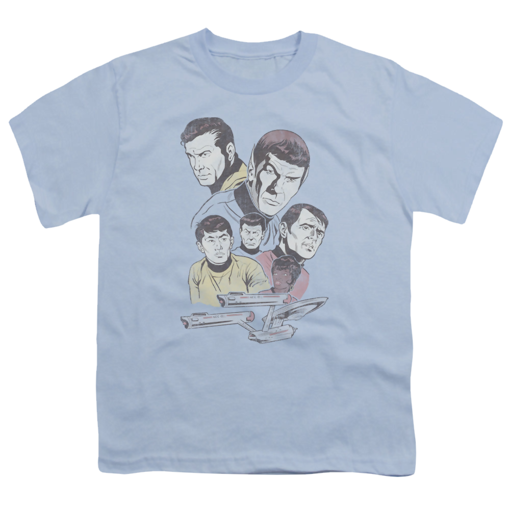 Star Trek The Original Series Retro Crew - Youth T-Shirt Youth T-Shirt (Ages 8-12) Star Trek