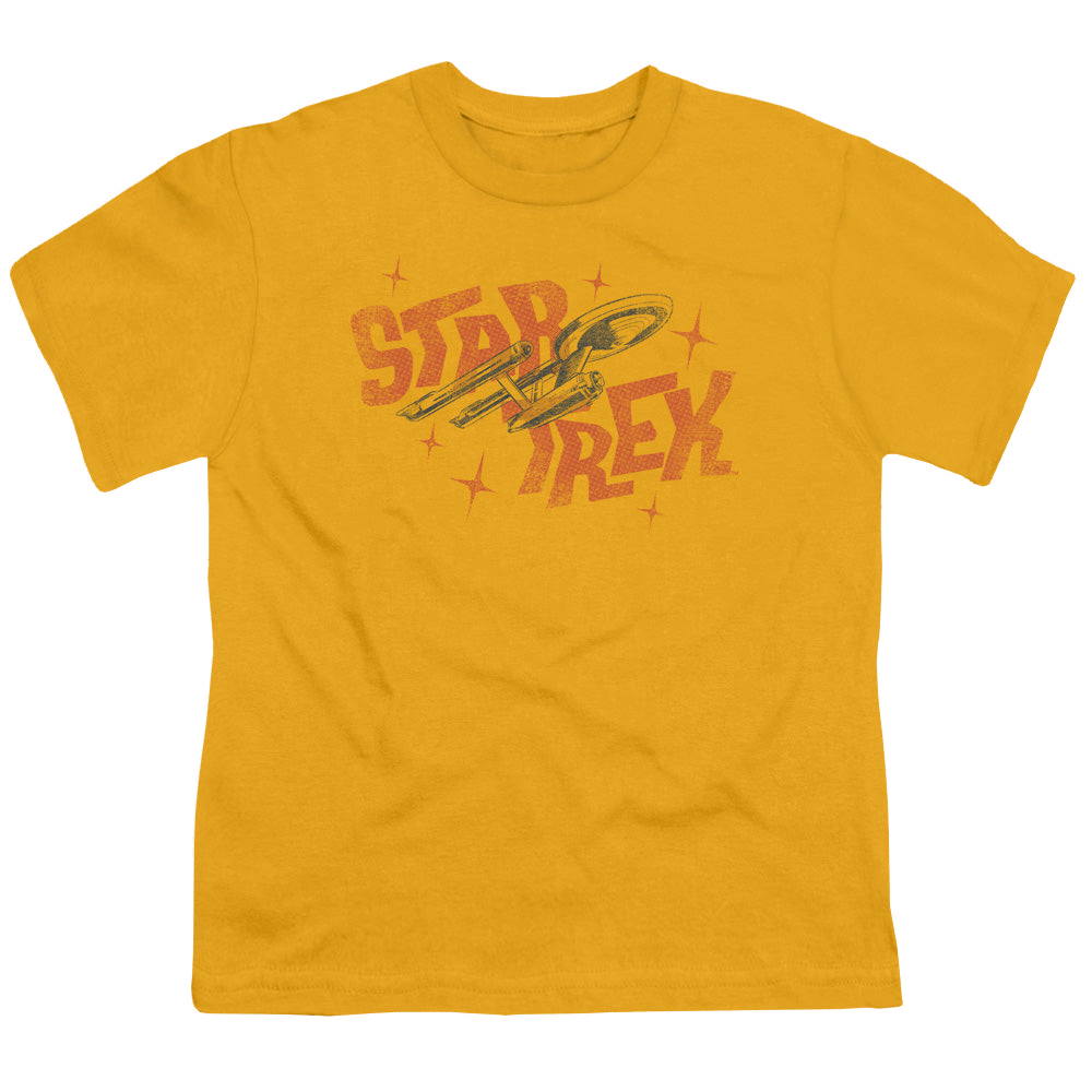 Star Trek The Original Series Halftone Logo - Youth T-Shirt Youth T-Shirt (Ages 8-12) Star Trek