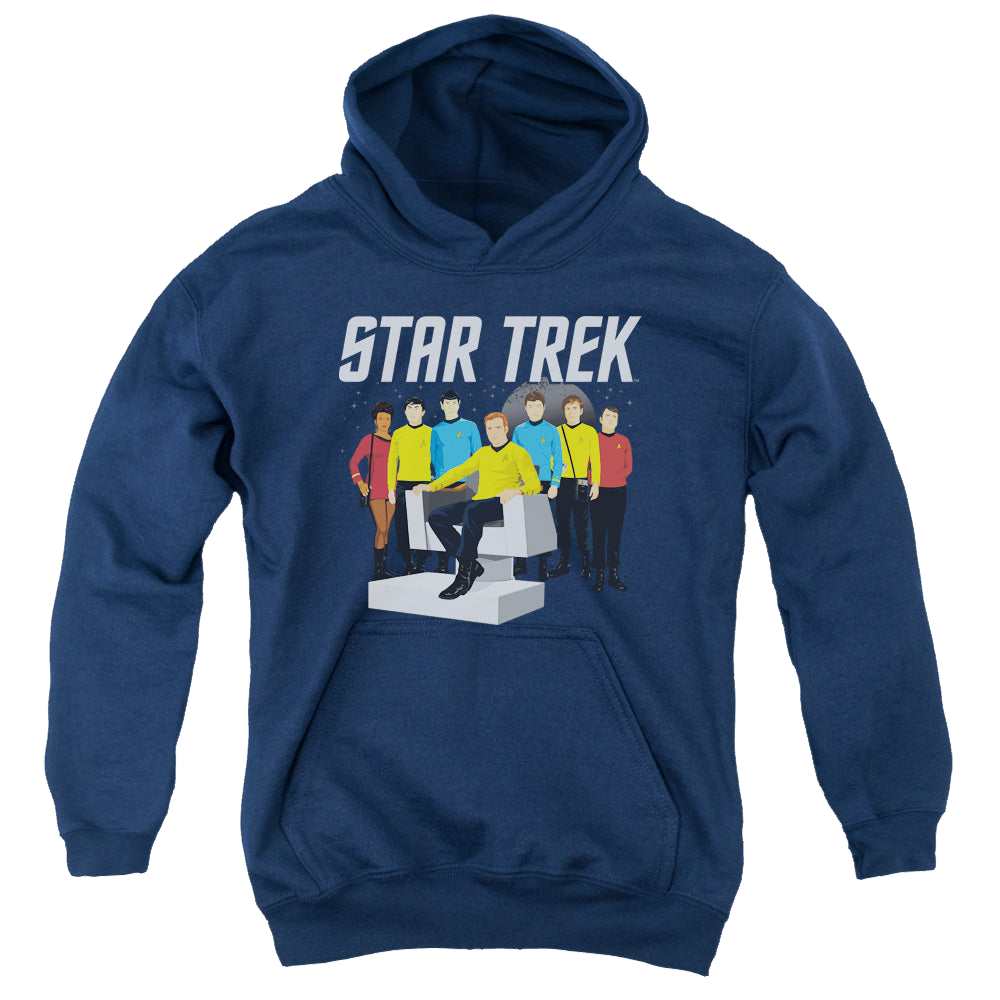 Star Trek The Original Series Vector Crew - Youth Hoodie Youth Hoodie (Ages 8-12) Star Trek